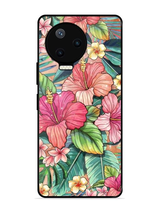 Tropical Tapestry Glossy Soft Edge Case for Infinix Note 12 Pro (4G) Chachhi