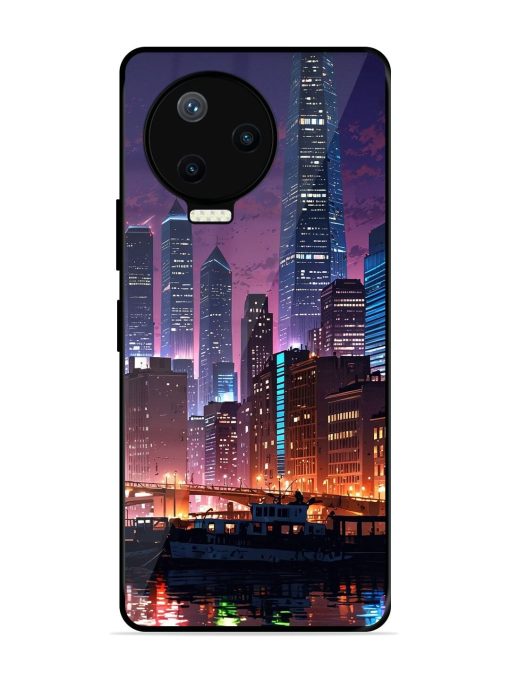 Neon Nightscape Glossy Soft Edge Case for Infinix Note 12 Pro (4G) Chachhi