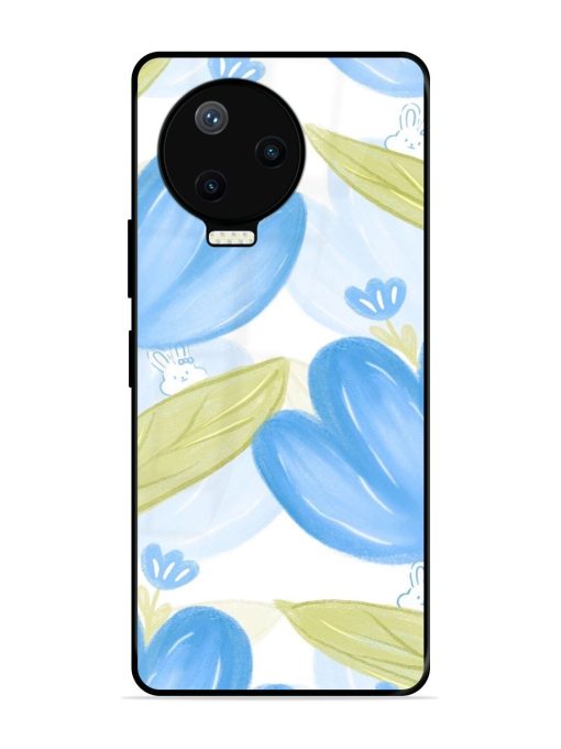 Bunny'S Blue Garden Glossy Soft Edge Case for Infinix Note 12 Pro (4G) Chachhi