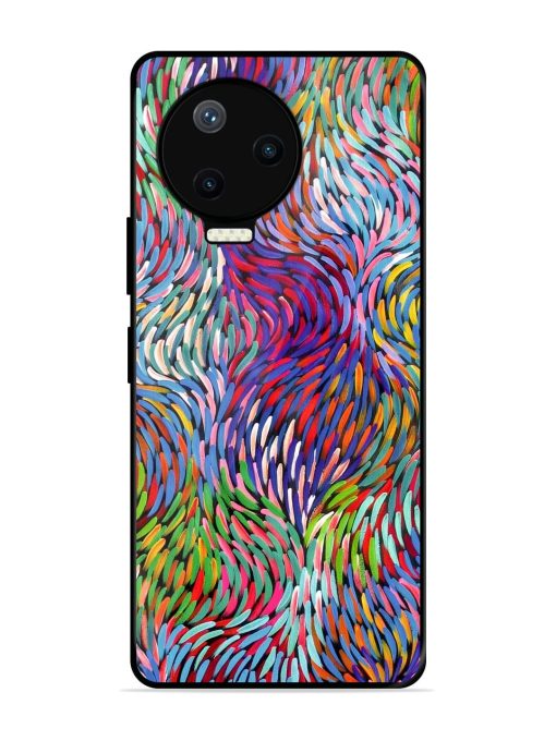 Vibrant Waves Glossy Soft Edge Case for Infinix Note 12 Pro (4G) Chachhi