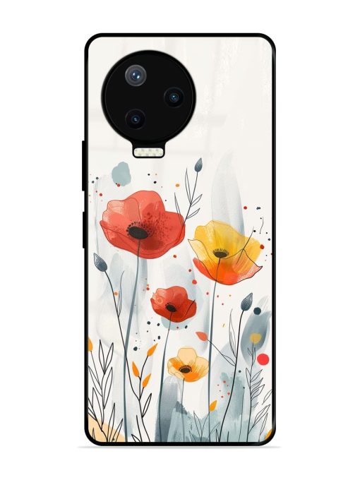 Poppy Fields Glossy Soft Edge Case for Infinix Note 12 Pro (4G) Chachhi