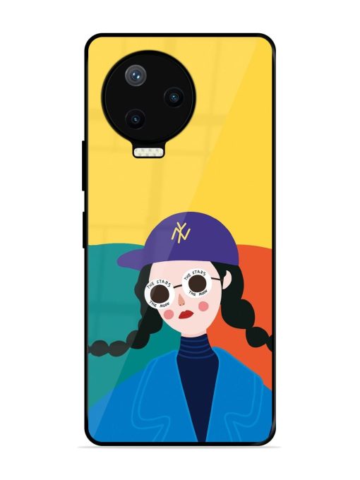 Starry-Eyed Girl Glossy Soft Edge Case for Infinix Note 12 Pro (4G) Chachhi