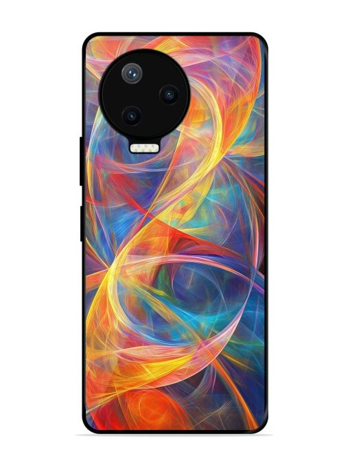 Cosmic Currents Glossy Soft Edge Case for Infinix Note 12 Pro (4G)