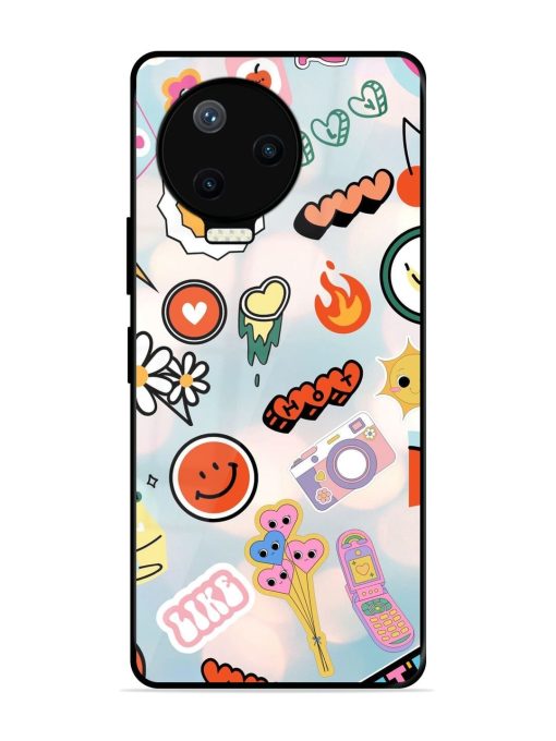 Cheerful Glossy Soft Edge Case for Infinix Note 12 Pro (4G) Chachhi