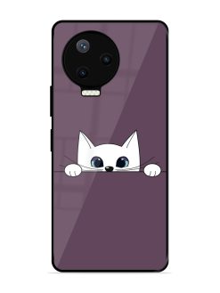 Peek-A-Boo Kitty Glossy Soft Edge Case for Infinix Note 12 Pro (4G)
