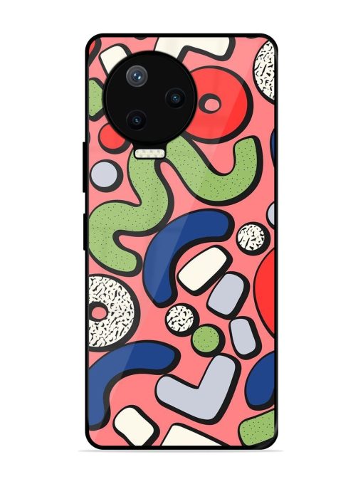 Groovy Geometric Shapes Glossy Soft Edge Case for Infinix Note 12 Pro (4G) Chachhi