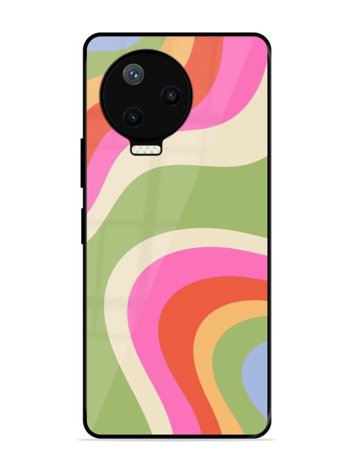 Wavy Rainbow Wonderland Glossy Soft Edge Case for Infinix Note 12 Pro (4G) Chachhi