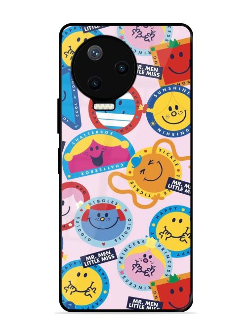 Whimsical Mr. Men & Little Miss Glossy Soft Edge Case for Infinix Note 12 Pro (4G)