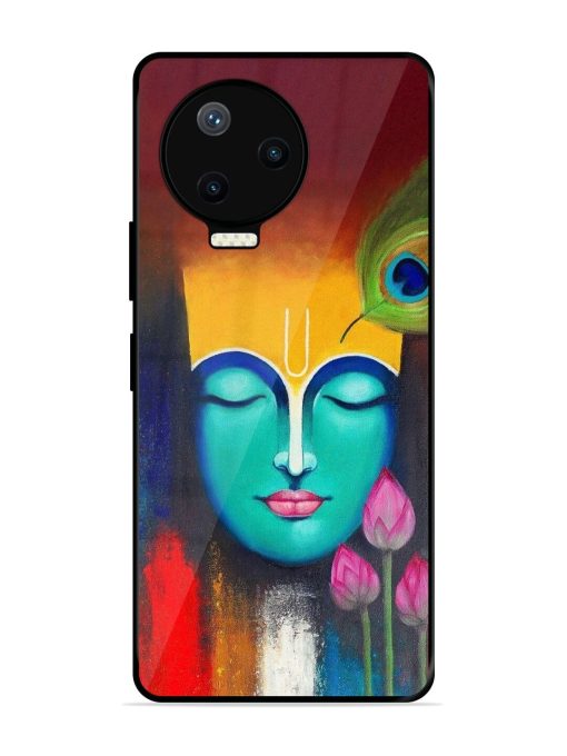 Divine Tranquility: The Face Of Krishna Glossy Soft Edge Case for Infinix Note 12 Pro (4G) Chachhi