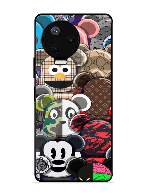 Streetwear Bearbrick Extravaganza Glossy Soft Edge Case for Infinix Note 12 Pro (4G) Chachhi