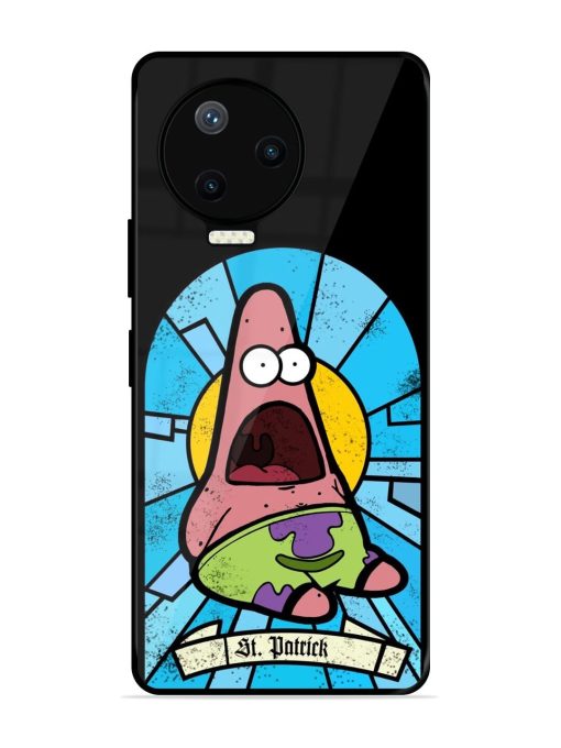 St. Patrick'S Day Stained Glass Patrick Star Glossy Soft Edge Case for Infinix Note 12 Pro (4G) Chachhi