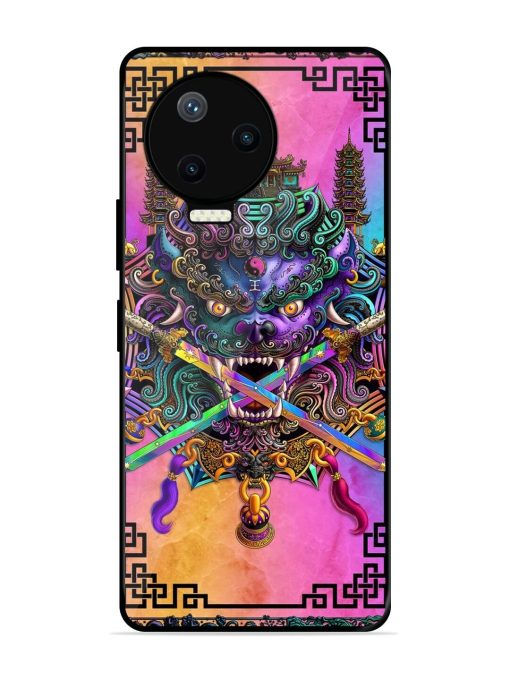 Psychedelic Fu Dog Tapestry Glossy Soft Edge Case for Infinix Note 12 Pro (4G) Chachhi