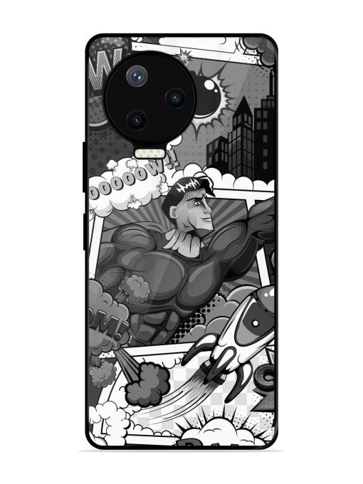 Comic Book Chaos Glossy Soft Edge Case for Infinix Note 12 Pro (4G) Chachhi