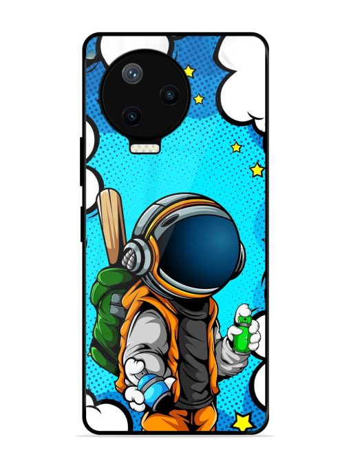 Space Graffiti Artist Glossy Soft Edge Case for Infinix Note 12 Pro (4G) Chachhi