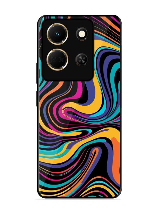 Psychedelic Swirl Glossy Soft Edge Case for Infinix Note 30 (5G)