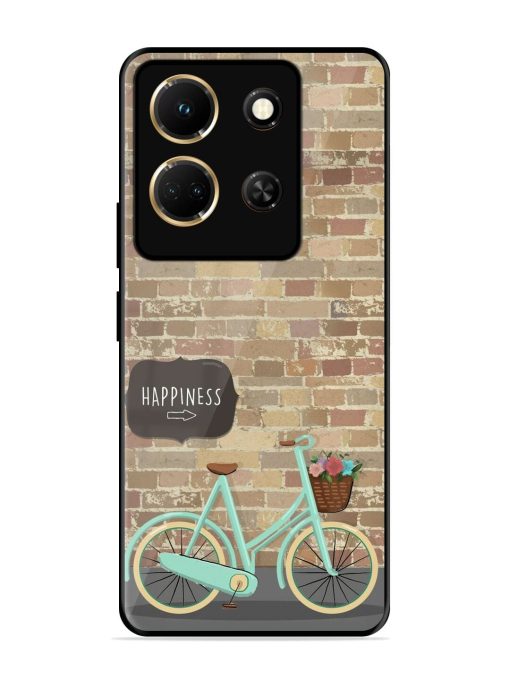 Pedaling Towards Happiness Glossy Soft Edge Case for Infinix Note 30 (5G) Chachhi