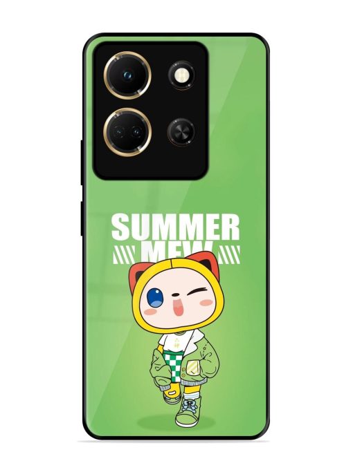 Purrfect Summer Glossy Soft Edge Case for Infinix Note 30 (5G) Chachhi