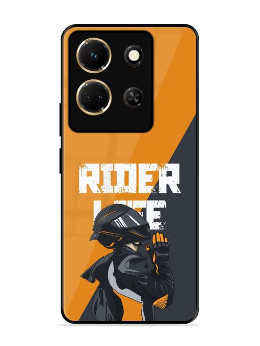 Ride Never Ends Glossy Soft Edge Case for Infinix Note 30 (5G) Chachhi