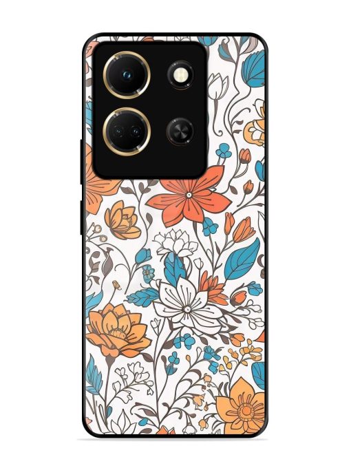 Floral Symphony Glossy Soft Edge Case for Infinix Note 30 (5G) Chachhi