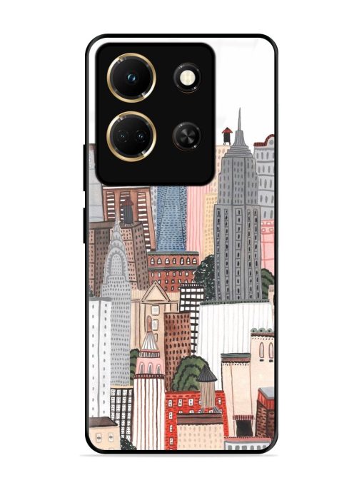 Cityscape Dreams Glossy Soft Edge Case for Infinix Note 30 (5G) Chachhi