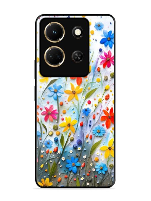 Vibrant Floral Glossy Soft Edge Case for Infinix Note 30 (5G) Chachhi