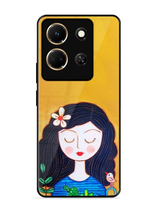 Girl Illustration Glossy Soft Edge Case for Infinix Note 30 (5G) Chachhi