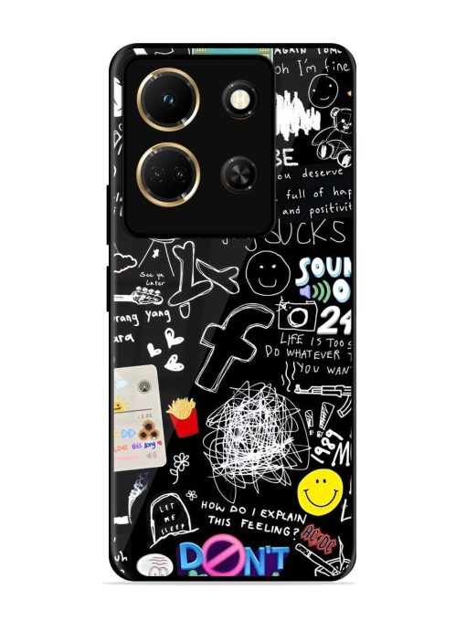 Doodle Diary Glossy Soft Edge Case for Infinix Note 30 (5G) Chachhi