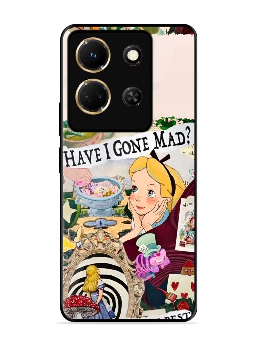 Mad Hatter'S Collage Glossy Soft Edge Case for Infinix Note 30 (5G) Chachhi