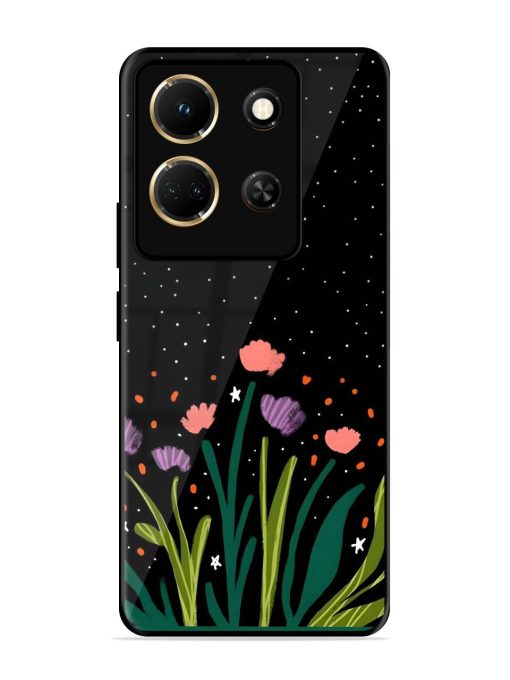 Midnight Bloom Glossy Soft Edge Case for Infinix Note 30 (5G) Chachhi