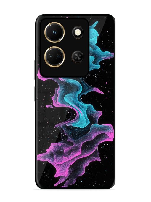 Cosmic Currents Glossy Soft Edge Case for Infinix Note 30 (5G) Chachhi