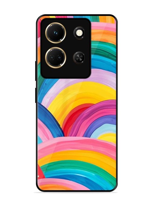 Rainbow Symphony Glossy Soft Edge Case for Infinix Note 30 (5G) Chachhi