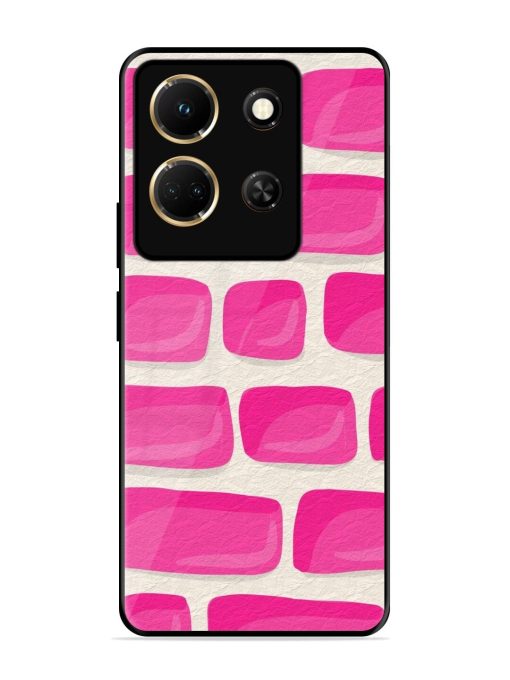 Pink Brick Wall Glossy Soft Edge Case for Infinix Note 30 (5G) Chachhi