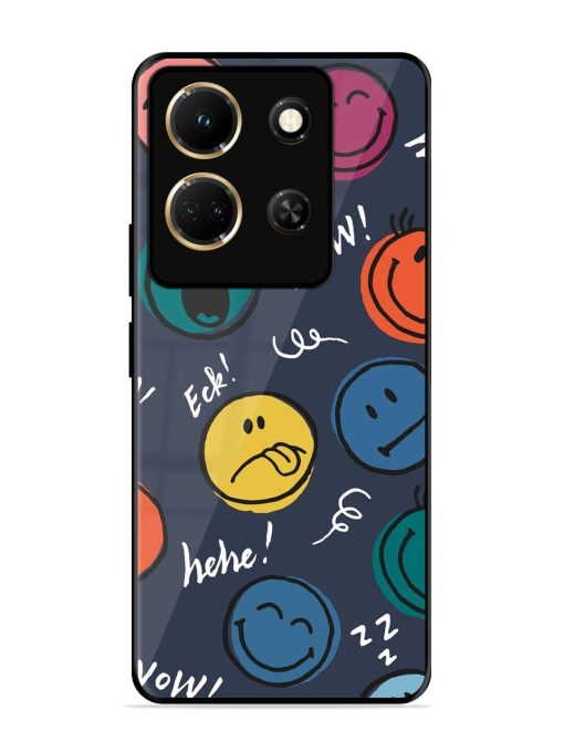 Emoticon Parade Glossy Soft Edge Case for Infinix Note 30 (5G) Chachhi