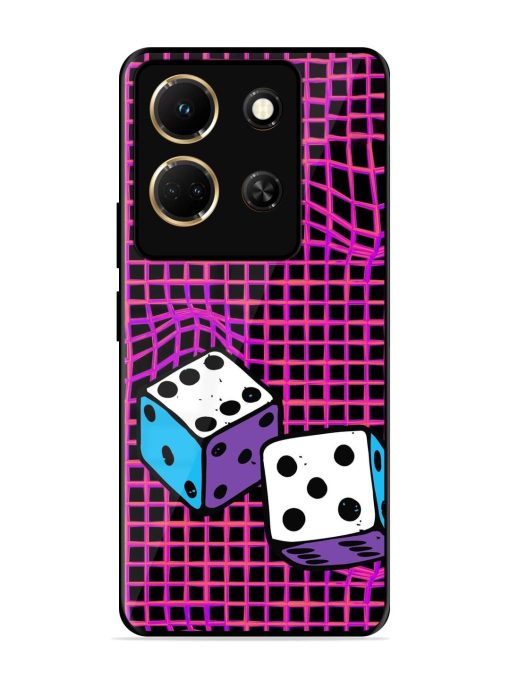 Glitched Dice Glossy Soft Edge Case for Infinix Note 30 (5G) Chachhi