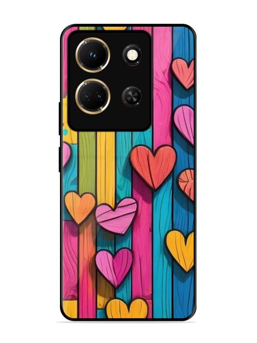 Rainbow Of Hearts Glossy Soft Edge Case for Infinix Note 30 (5G) Chachhi