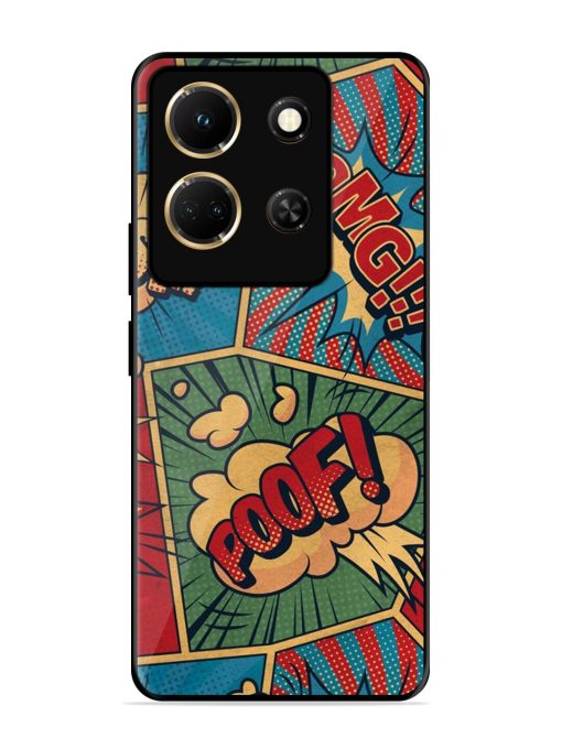 Comic Book Chaos Glossy Soft Edge Case for Infinix Note 30 (5G) Chachhi