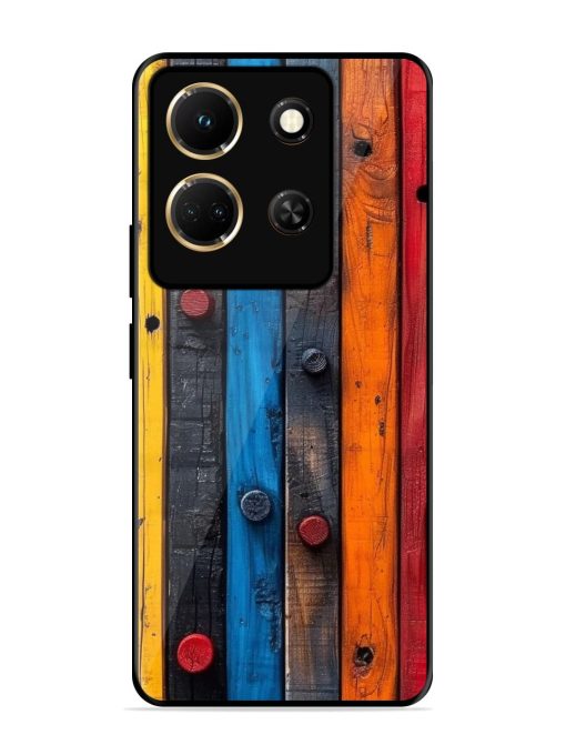 Rainbow Plank Glossy Soft Edge Case for Infinix Note 30 (5G)