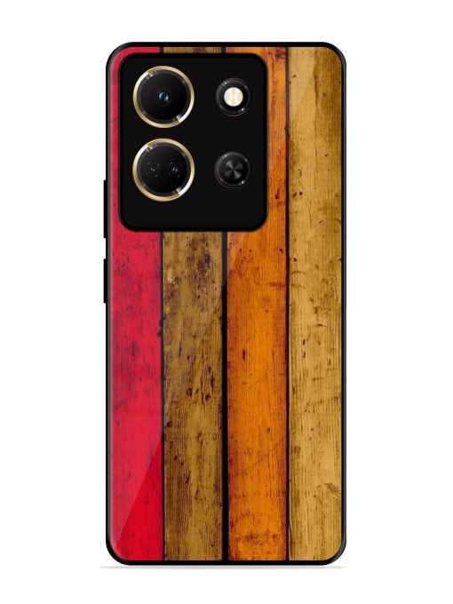 Colorful Woodgrain Glossy Soft Edge Case for Infinix Note 30 (5G) Chachhi