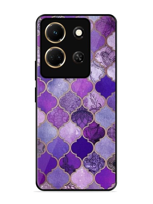 Purple Mosaic Magic Glossy Soft Edge Case for Infinix Note 30 (5G) Chachhi