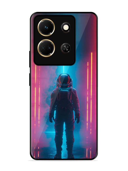 Neon Astronaut Glossy Soft Edge Case for Infinix Note 30 (5G) Chachhi