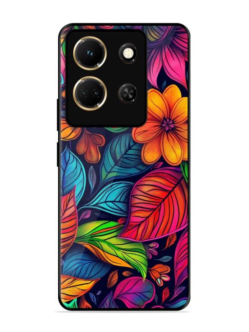 Rainbow Of Blooms Glossy Soft Edge Case for Infinix Note 30 (5G) Chachhi