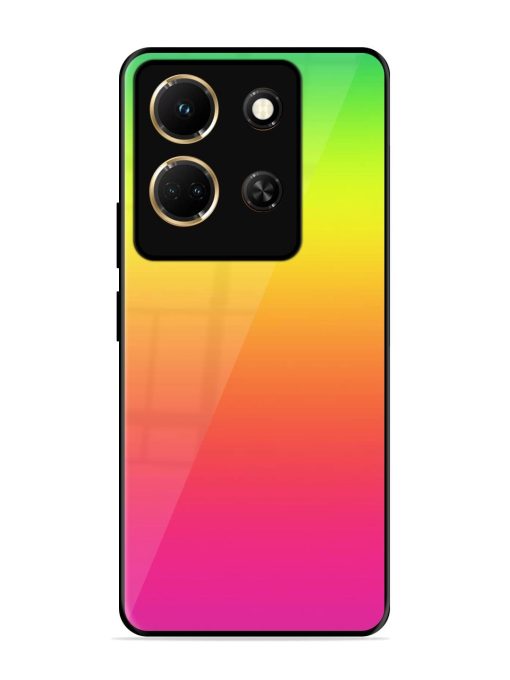 Rainbow Gradient Glossy Soft Edge Case for Infinix Note 30 (5G) Chachhi