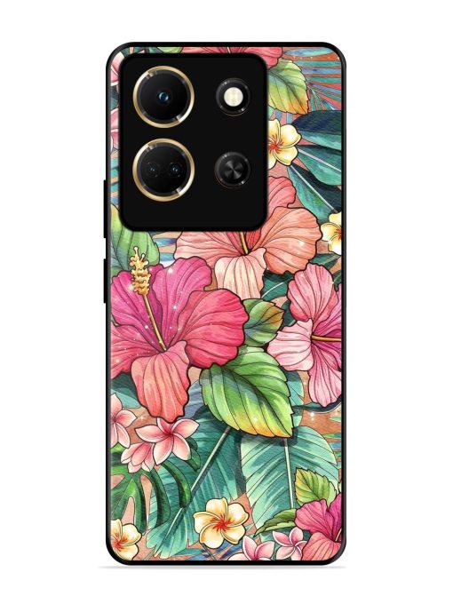 Tropical Tapestry Glossy Soft Edge Case for Infinix Note 30 (5G) Chachhi