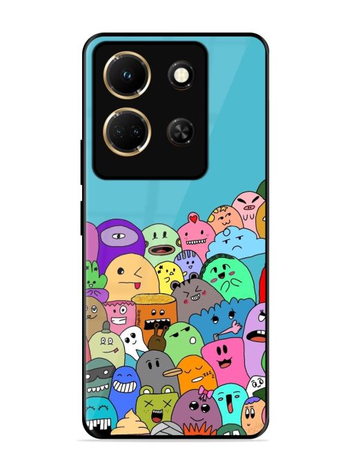 Monster Mash Glossy Soft Edge Case for Infinix Note 30 (5G) Chachhi