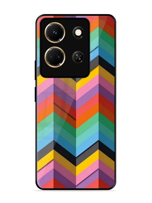 Colorful Zigzag Glossy Soft Edge Case for Infinix Note 30 (5G) Chachhi