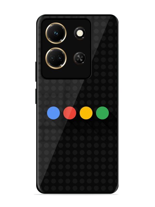 Google Dots Glossy Soft Edge Case for Infinix Note 30 (5G) Chachhi