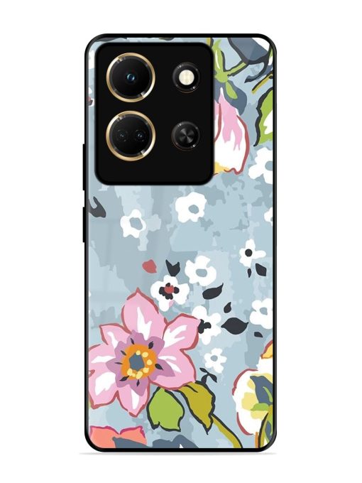 Floral Fantasy Glossy Soft Edge Case for Infinix Note 30 (5G) Chachhi