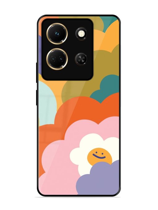 Happy Flower Power Glossy Soft Edge Case for Infinix Note 30 (5G)
