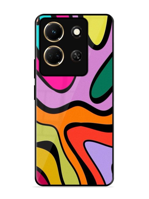 Groovy Swirls Glossy Soft Edge Case for Infinix Note 30 (5G) Chachhi