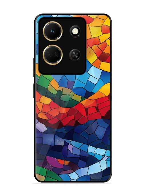 Mosaic Sunset Glossy Soft Edge Case for Infinix Note 30 (5G) Chachhi